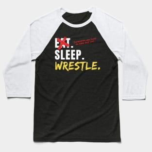 Sleep Wrestle Baseball T-Shirt